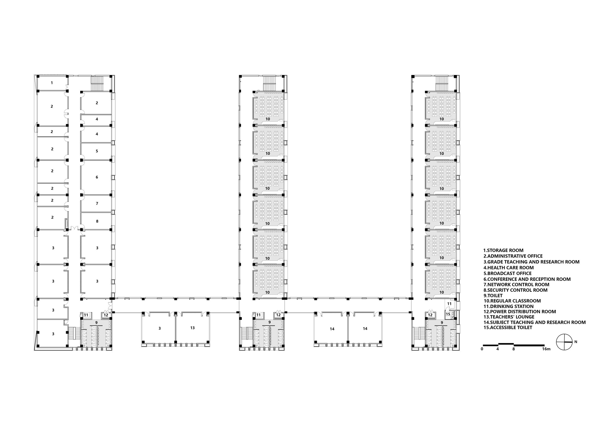 classroom building typ. level