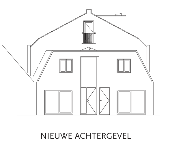 New rear elevation