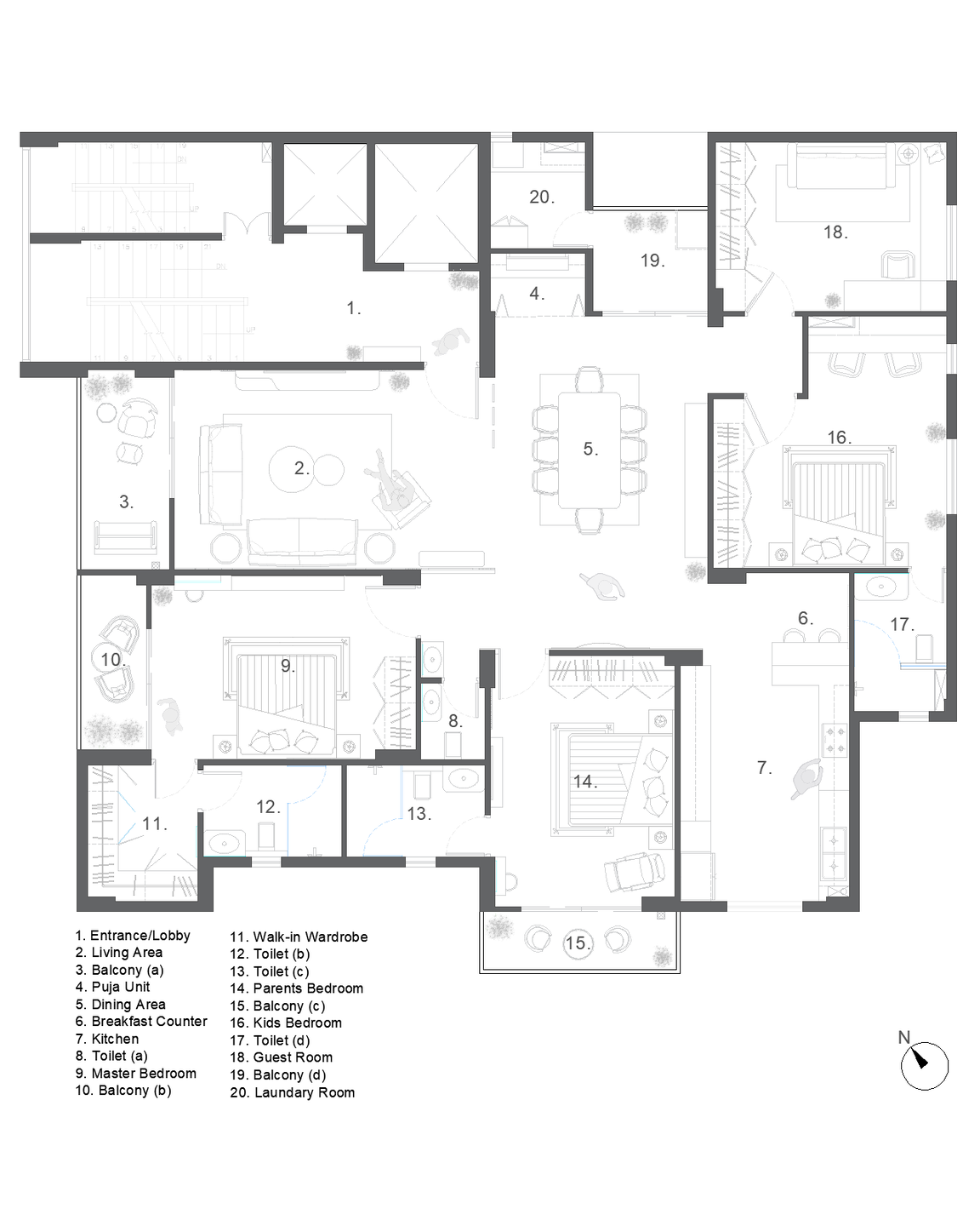 Floor Plan Poorna by apdl